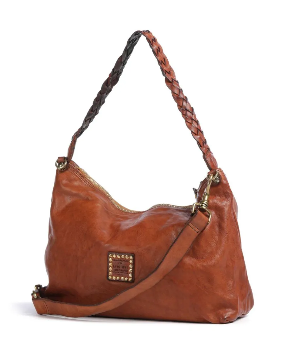 Campomaggi Shoulder Bags|Hobo Bags-Hobo bag fine grain cow leather