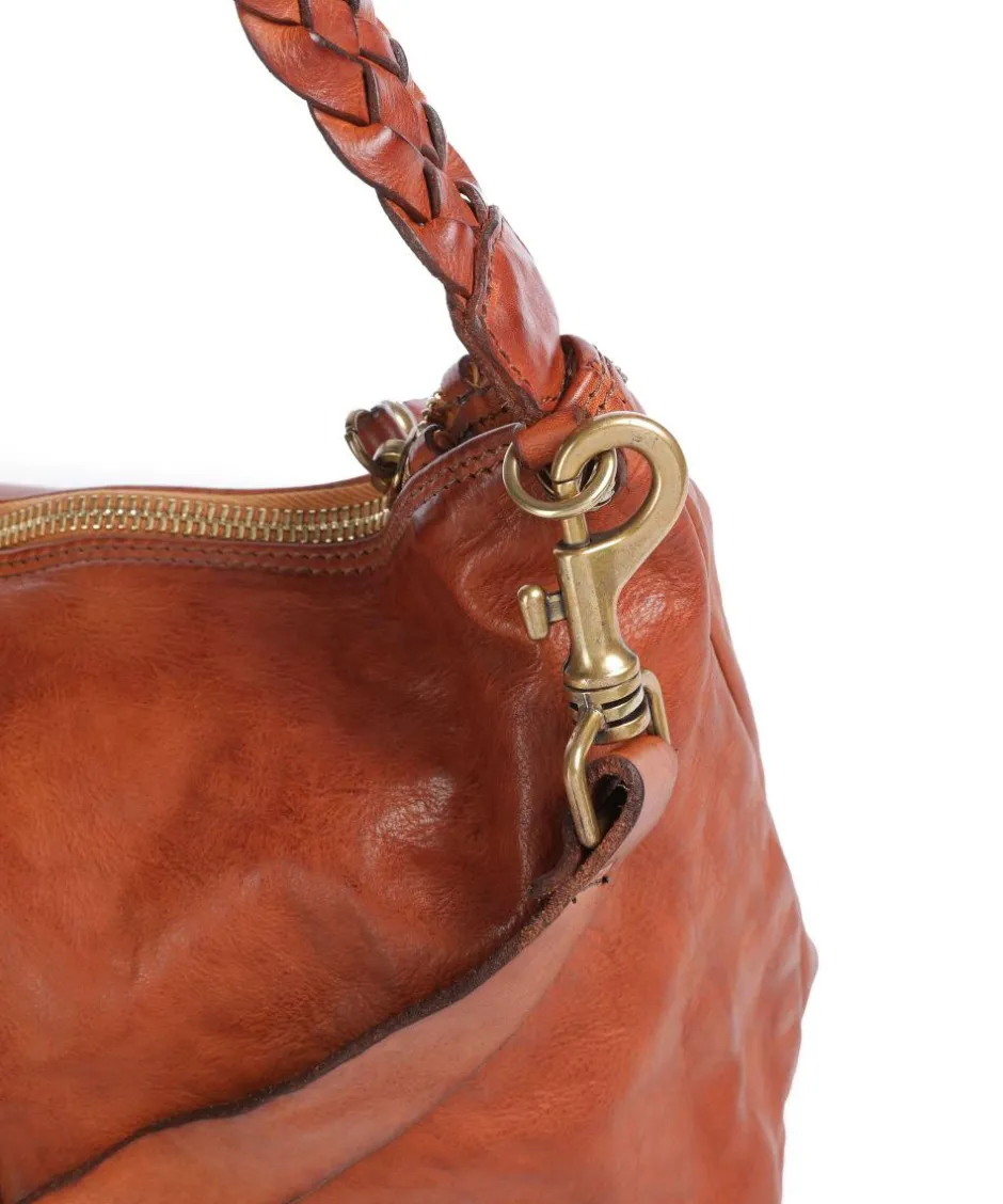 Campomaggi Shoulder Bags|Hobo Bags-Hobo bag fine grain cow leather
