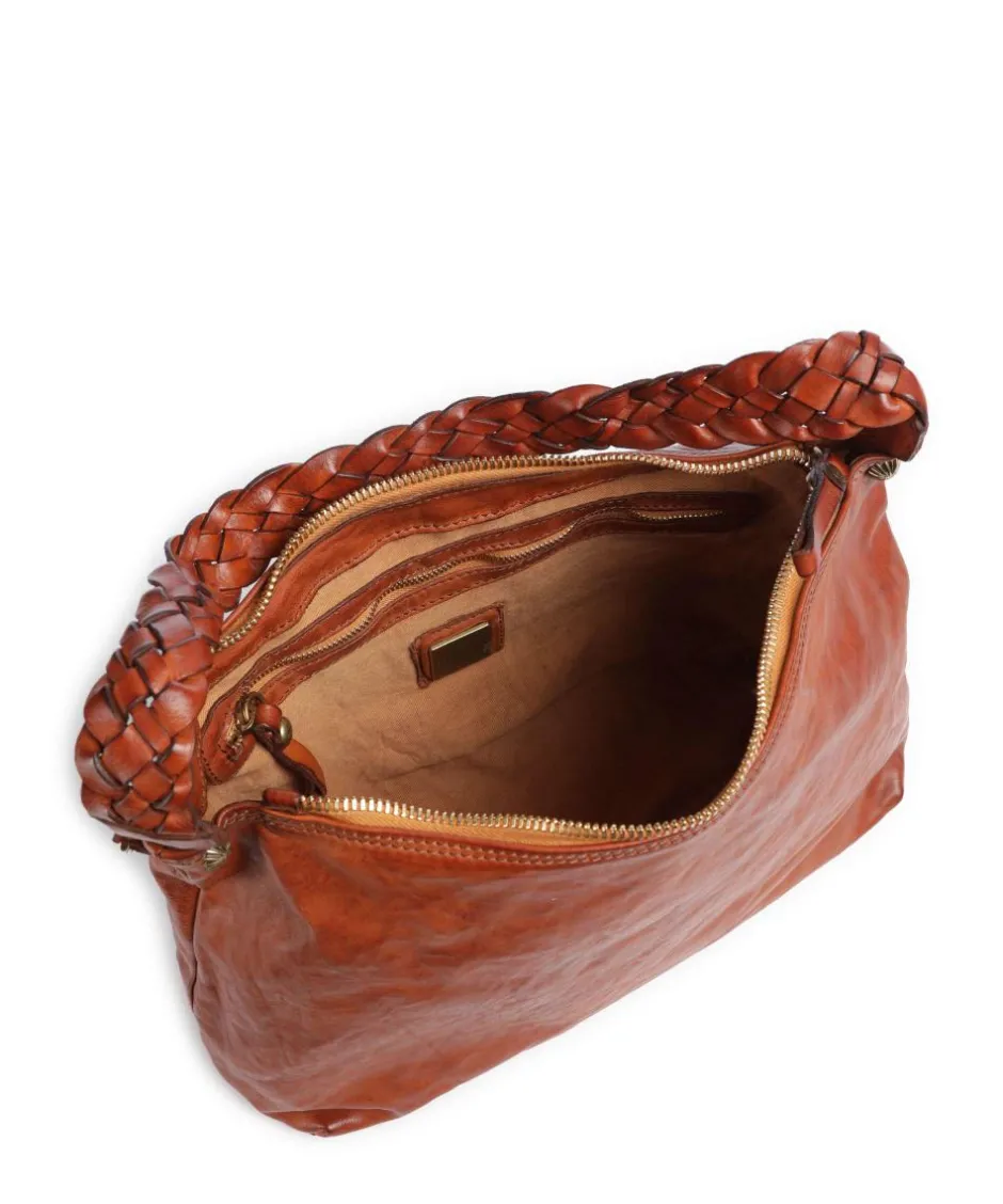 Campomaggi Shoulder Bags|Hobo Bags-Hobo bag fine grain cow leather
