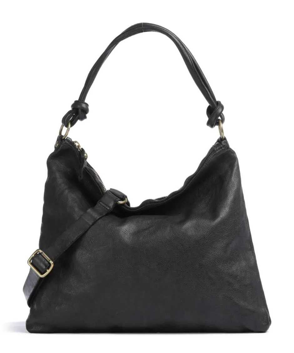 Campomaggi Shoulder Bags|Hobo Bags-Hobo bag fine grain cow leather