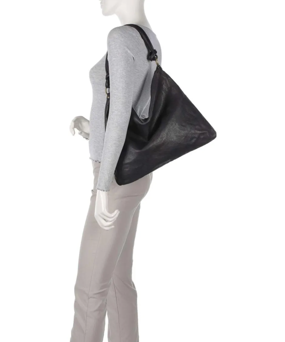 Campomaggi Shoulder Bags|Hobo Bags-Hobo bag fine grain cow leather