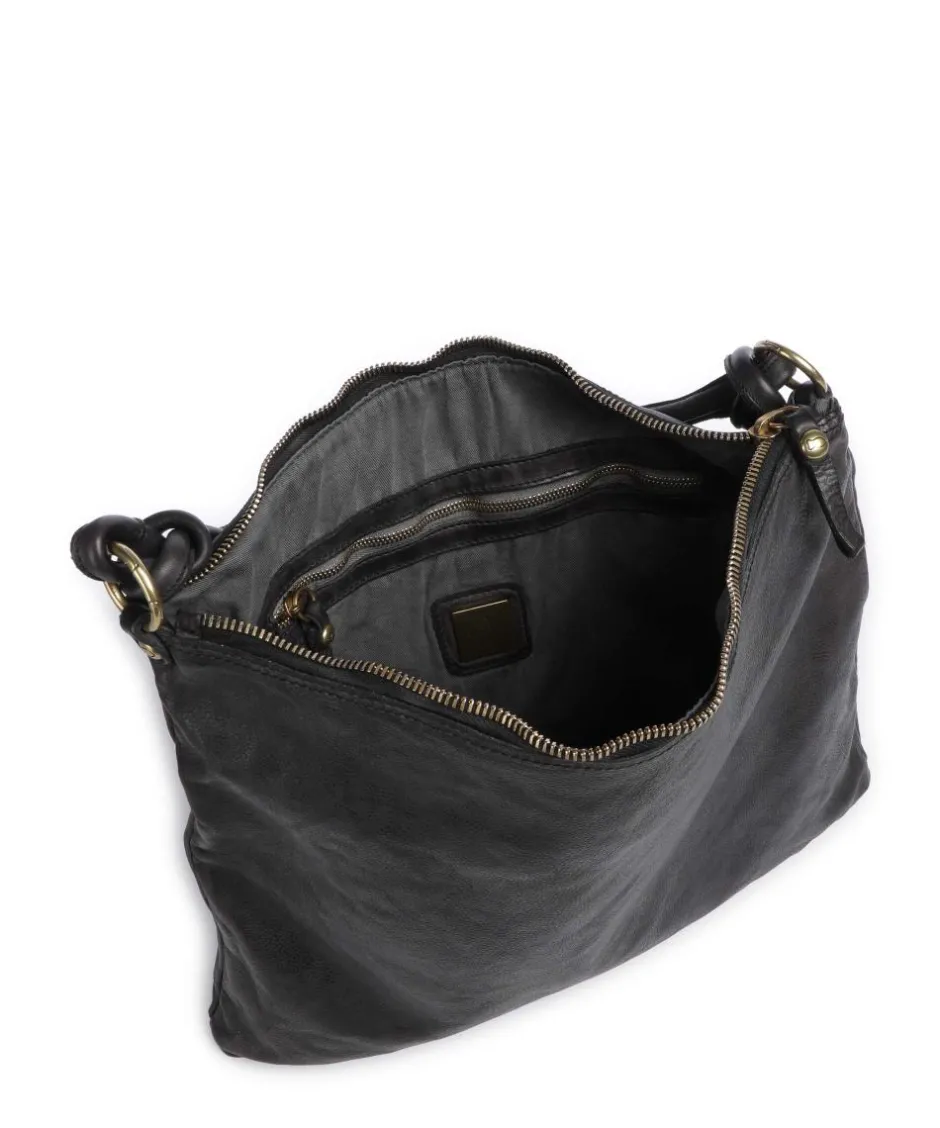 Campomaggi Shoulder Bags|Hobo Bags-Hobo bag fine grain cow leather