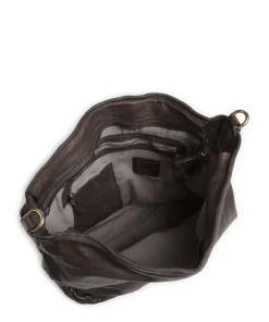 Campomaggi Shoulder Bags|Hobo Bags-Hobo bag fine grain cow leather