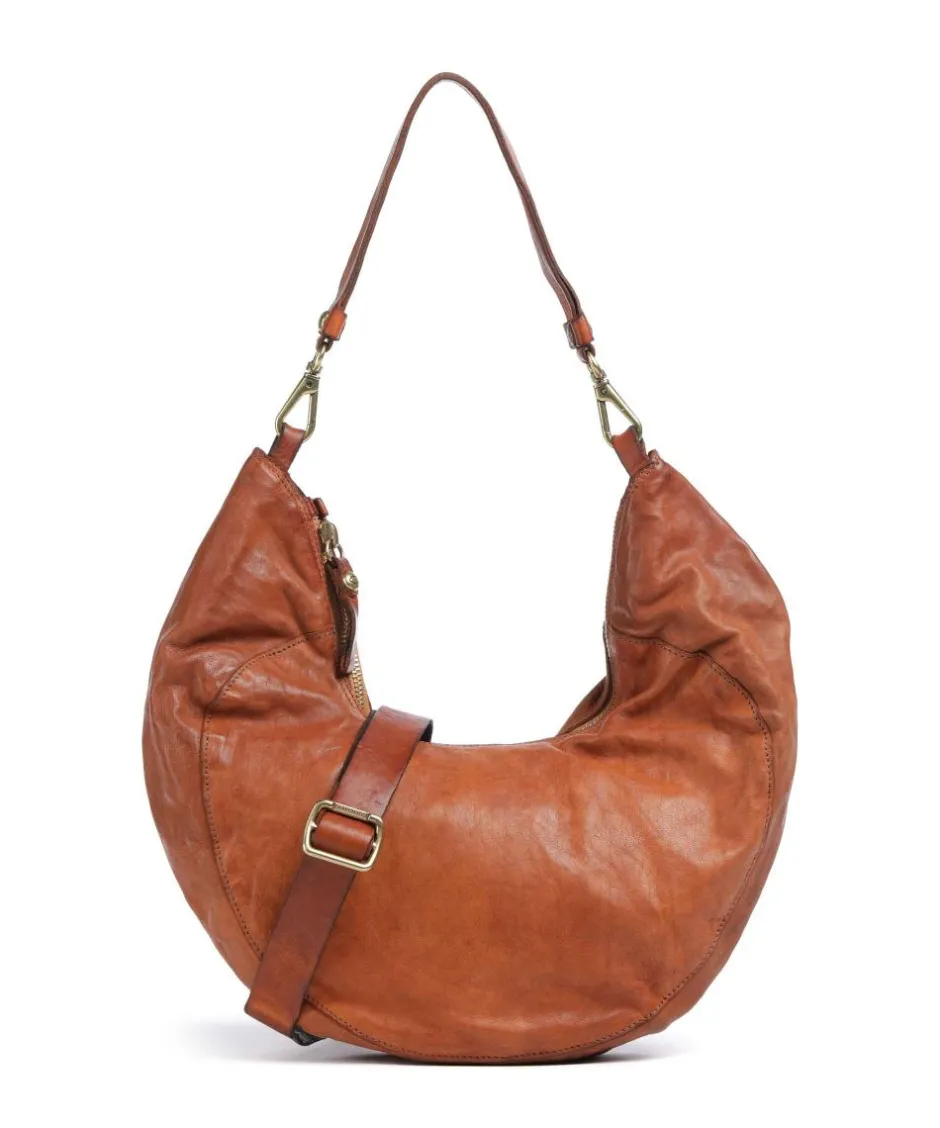 Campomaggi Shoulder Bags|Hobo Bags-Hobo bag fine grain cow leather