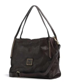 Campomaggi Shoulder Bags|Hobo Bags-Hobo bag fine grain cow leather