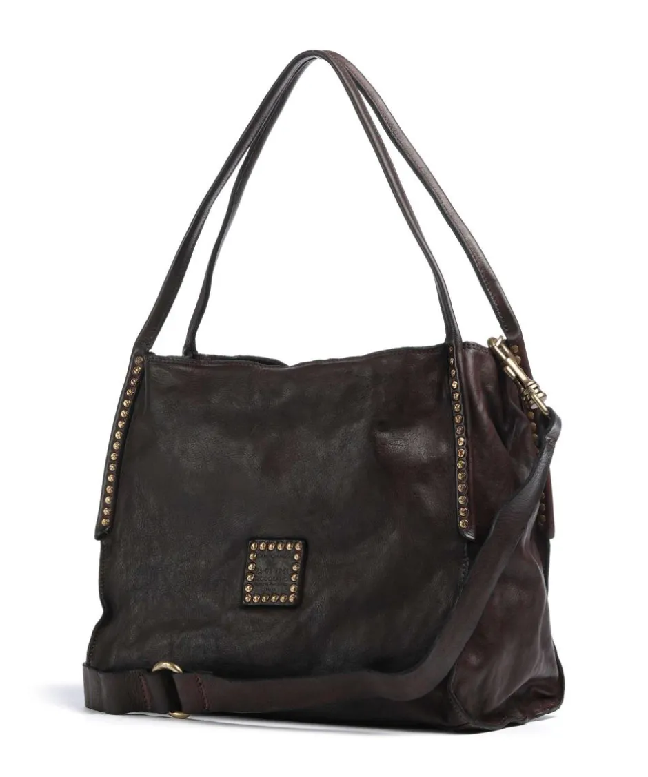 Campomaggi Shoulder Bags|Hobo Bags-Hobo bag fine grain cow leather
