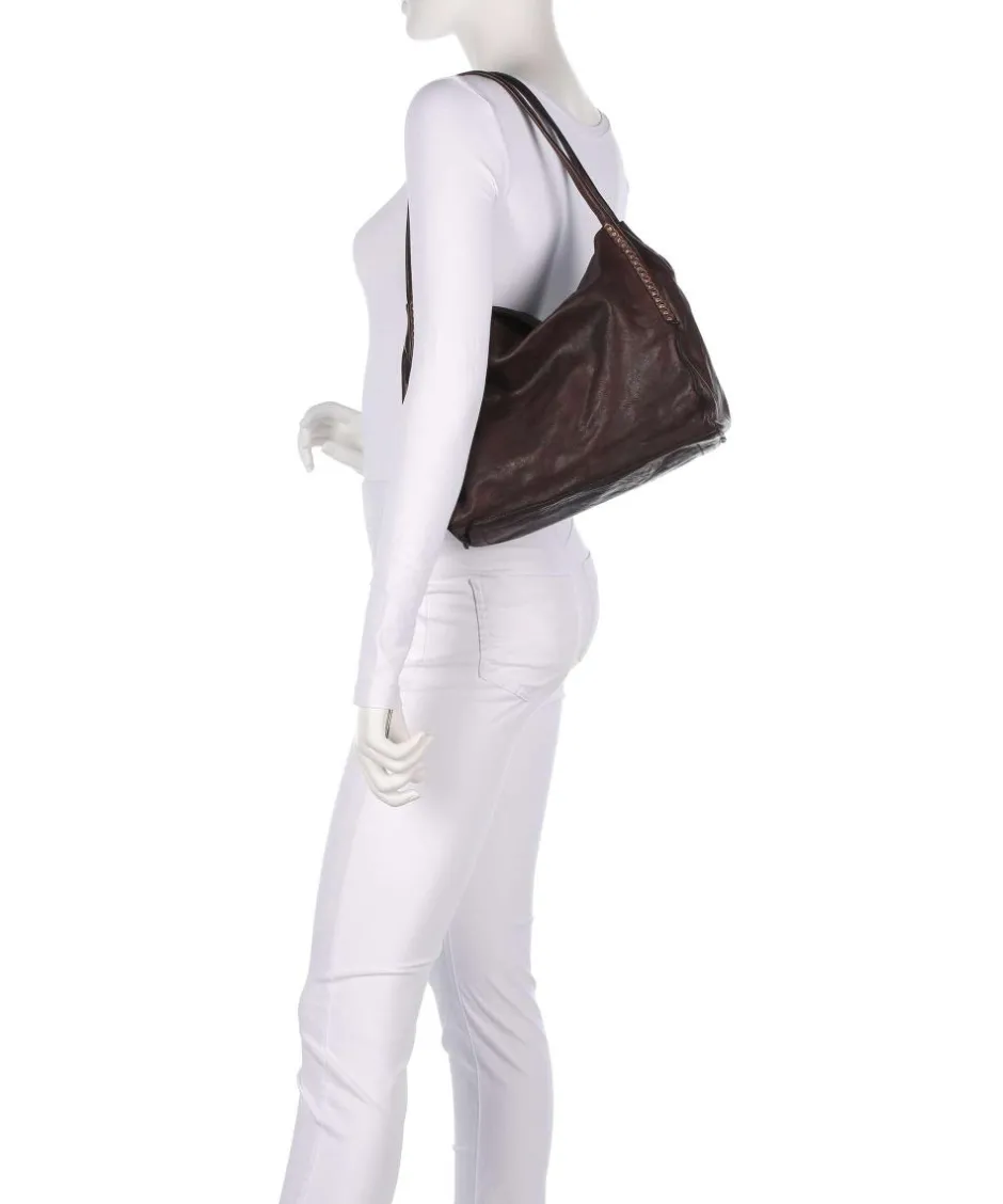 Campomaggi Shoulder Bags|Hobo Bags-Hobo bag fine grain cow leather