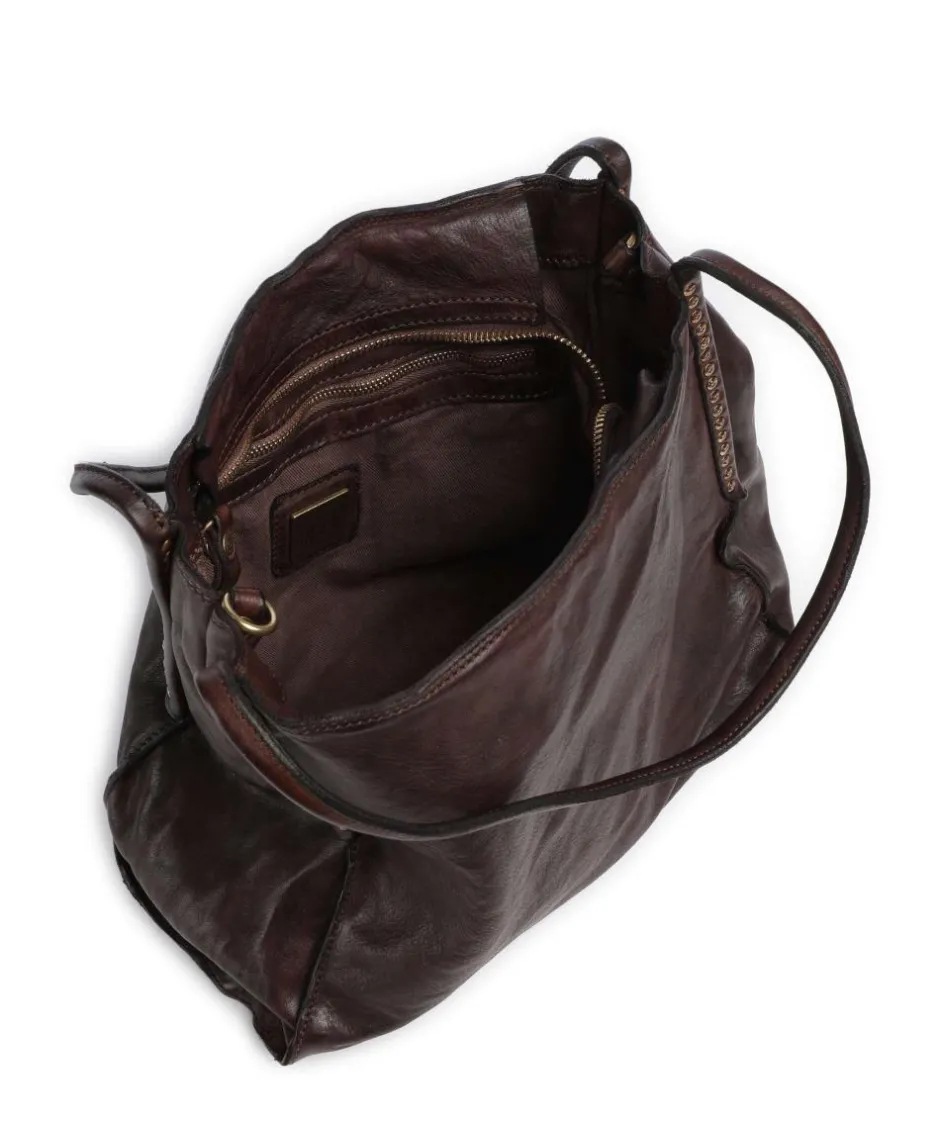 Campomaggi Shoulder Bags|Hobo Bags-Hobo bag fine grain cow leather