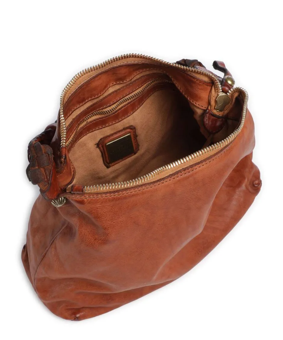 Campomaggi Shoulder Bags|Hobo Bags-Hobo bag fine grain cow leather
