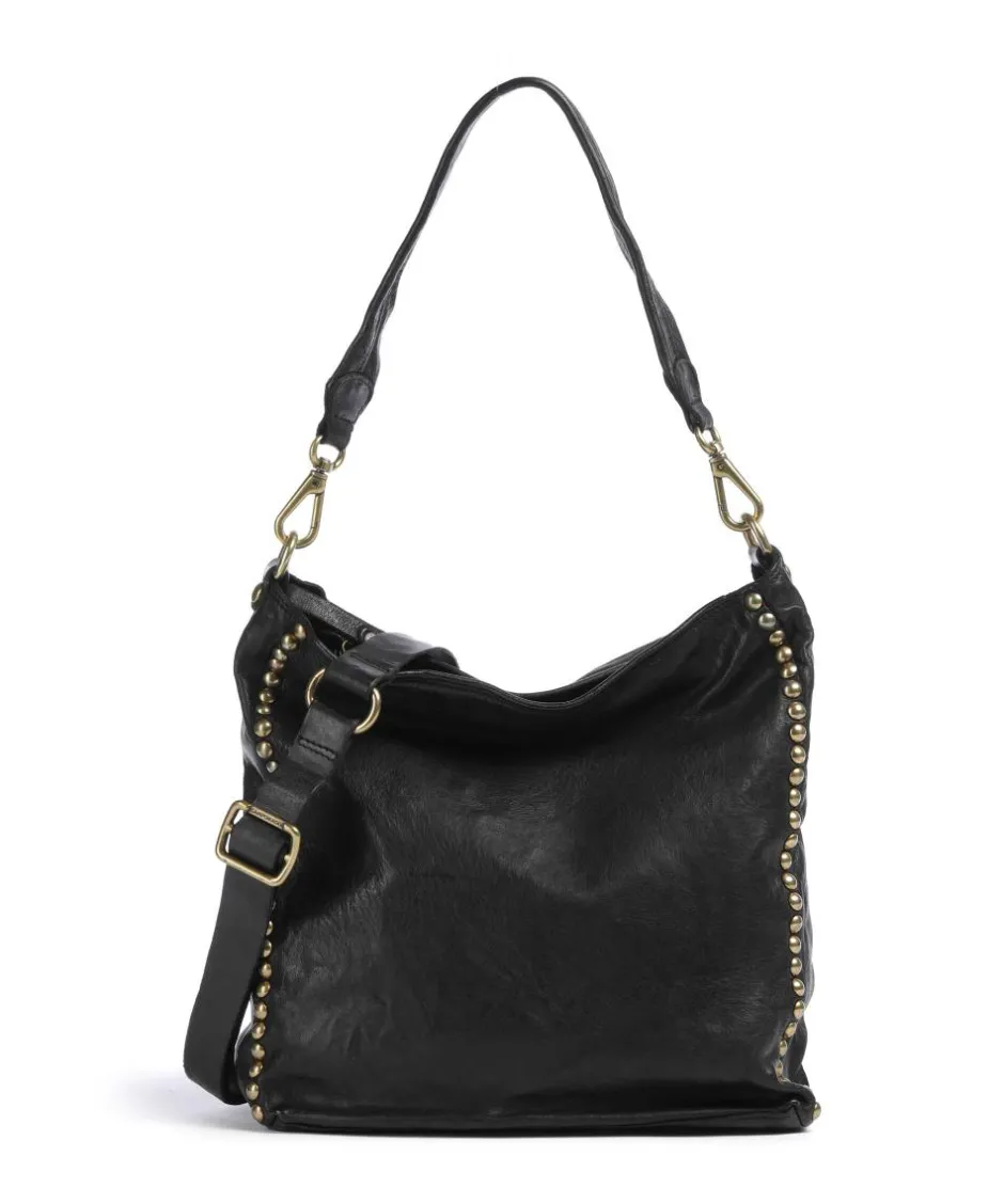 Campomaggi Shoulder Bags|Hobo Bags-Hobo bag fine grain cow leather