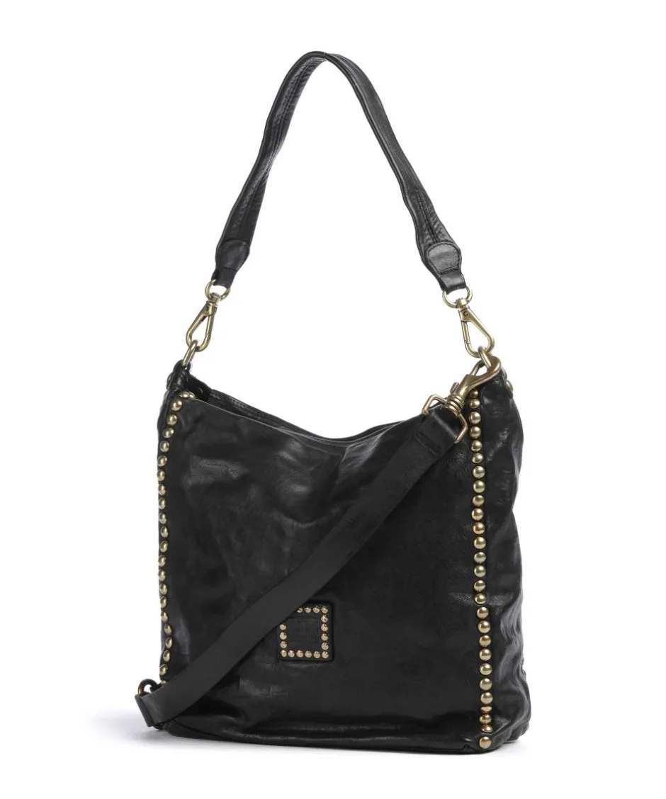 Campomaggi Shoulder Bags|Hobo Bags-Hobo bag fine grain cow leather