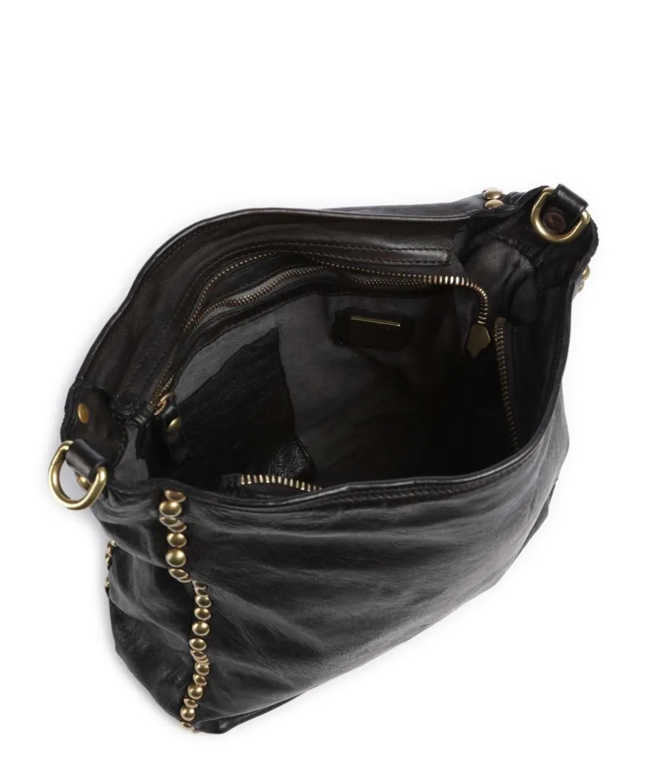Campomaggi Shoulder Bags|Hobo Bags-Hobo bag fine grain cow leather
