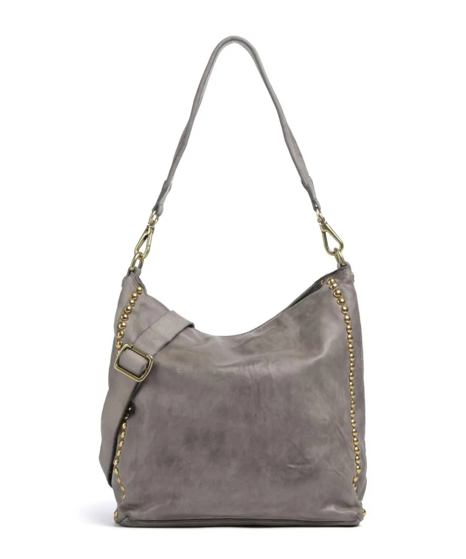 Campomaggi Shoulder Bags|Hobo Bags-Hobo bag fine grain cow leather