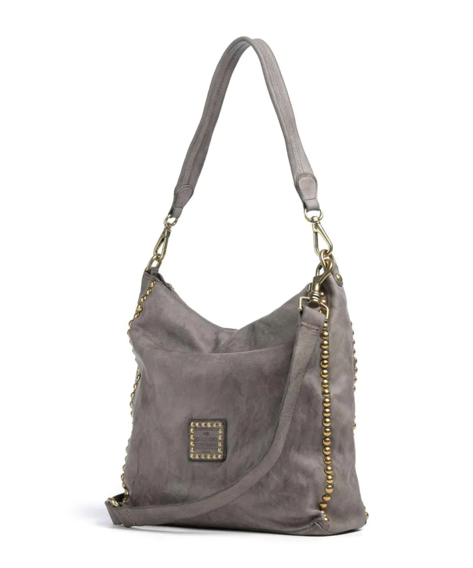 Campomaggi Shoulder Bags|Hobo Bags-Hobo bag fine grain cow leather
