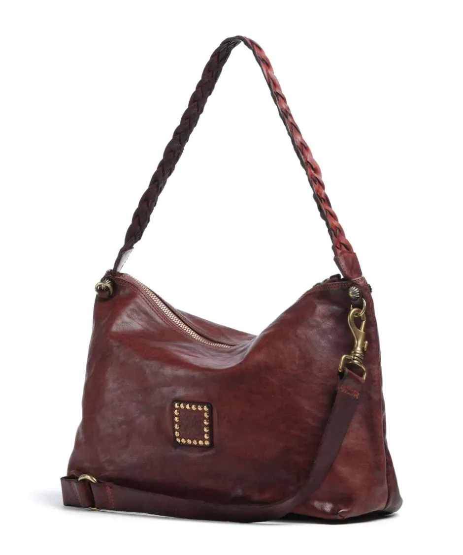 Campomaggi Shoulder Bags|Hobo Bags-Hobo bag fine grain cow leather