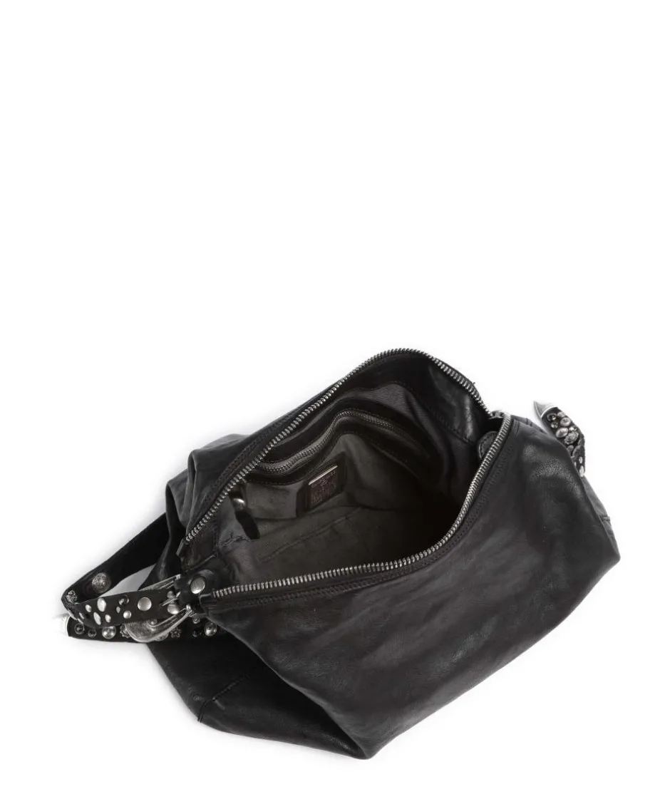 Campomaggi Shoulder Bags|Hobo Bags-Hobo bag fine grain cow leather
