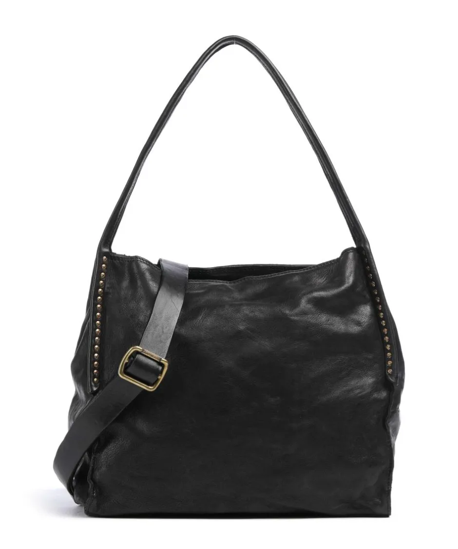 Campomaggi Shoulder Bags|Hobo Bags-Hobo bag fine grain cow leather