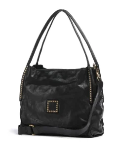 Campomaggi Shoulder Bags|Hobo Bags-Hobo bag fine grain cow leather