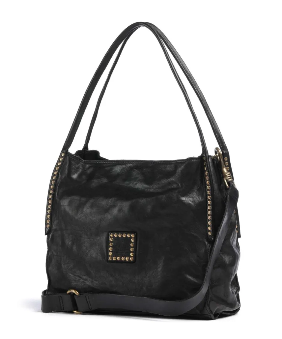 Campomaggi Shoulder Bags|Hobo Bags-Hobo bag fine grain cow leather