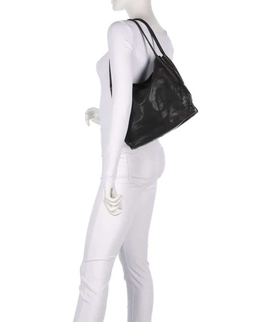 Campomaggi Shoulder Bags|Hobo Bags-Hobo bag fine grain cow leather