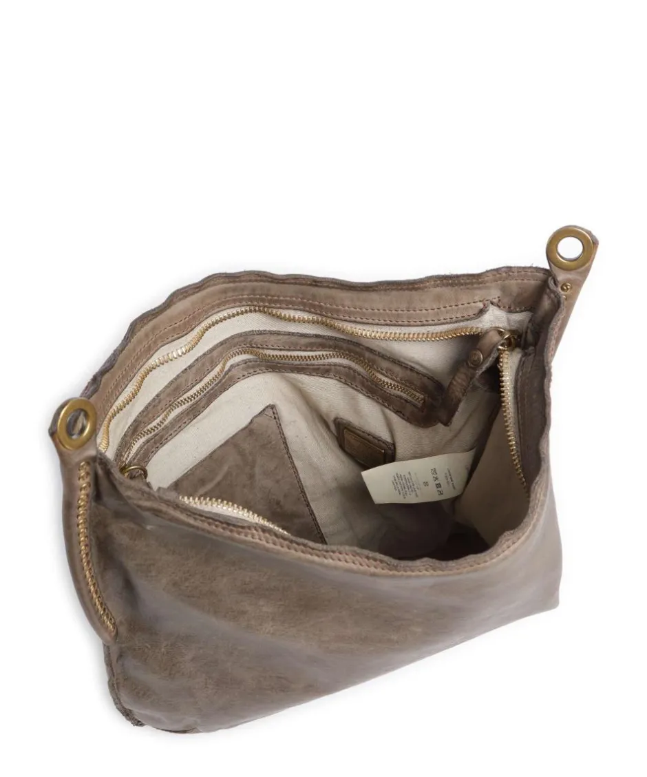 Campomaggi Shoulder Bags|Hobo Bags-Hobo bag fine grain cow leather