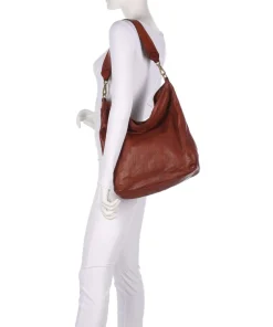 Campomaggi Shoulder Bags|Hobo Bags-Hobo bag fine grain cow leather
