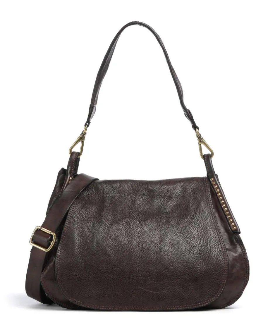 Campomaggi Shoulder Bags|Hobo Bags-Hobo bag fine grain cow leather