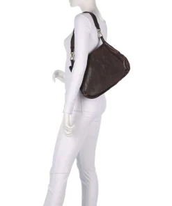Campomaggi Shoulder Bags|Hobo Bags-Hobo bag fine grain cow leather