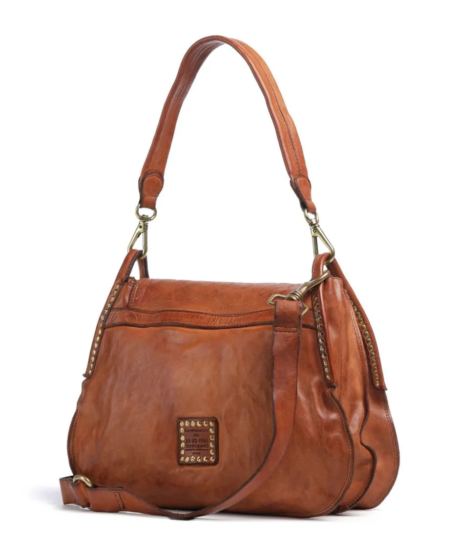 Campomaggi Shoulder Bags|Hobo Bags-Hobo bag fine grain cow leather