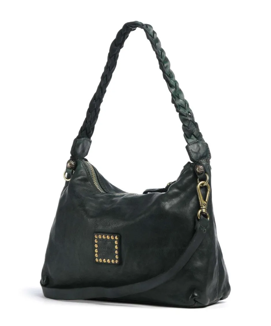 Campomaggi Shoulder Bags|Hobo Bags-Hobo bag fine grain cow leather