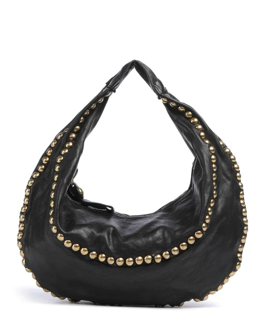 Campomaggi Shoulder Bags|Hobo Bags-Hobo bag fine grain cow leather
