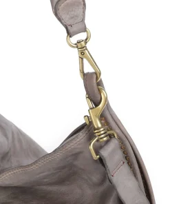 Campomaggi Shoulder Bags|Hobo Bags-Hobo bag fine grain cow leather