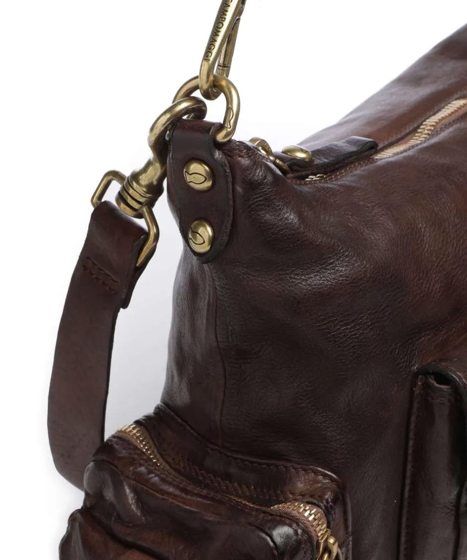 Campomaggi Shoulder Bags|Hobo Bags-Hobo bag grained cow leather