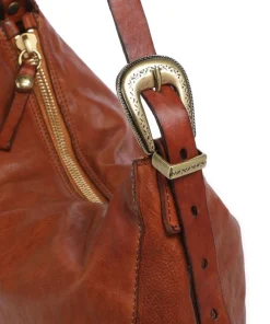 Campomaggi Shoulder Bags|Hobo Bags-Hobo bag grained cow leather