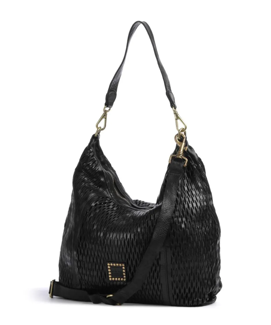 Campomaggi Shoulder Bags|Hobo Bags-Hobo bag grained cow leather