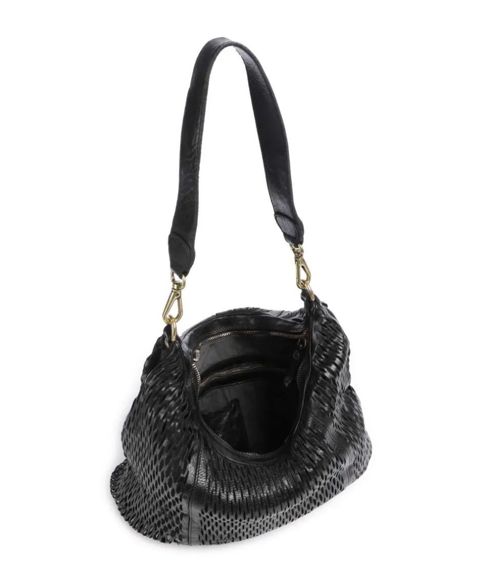 Campomaggi Shoulder Bags|Hobo Bags-Hobo bag grained cow leather