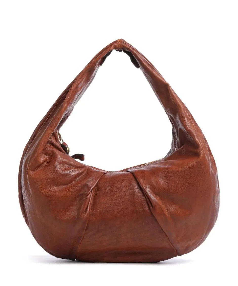 Campomaggi Shoulder Bags|Hobo Bags-Hobo bag grained cow leather