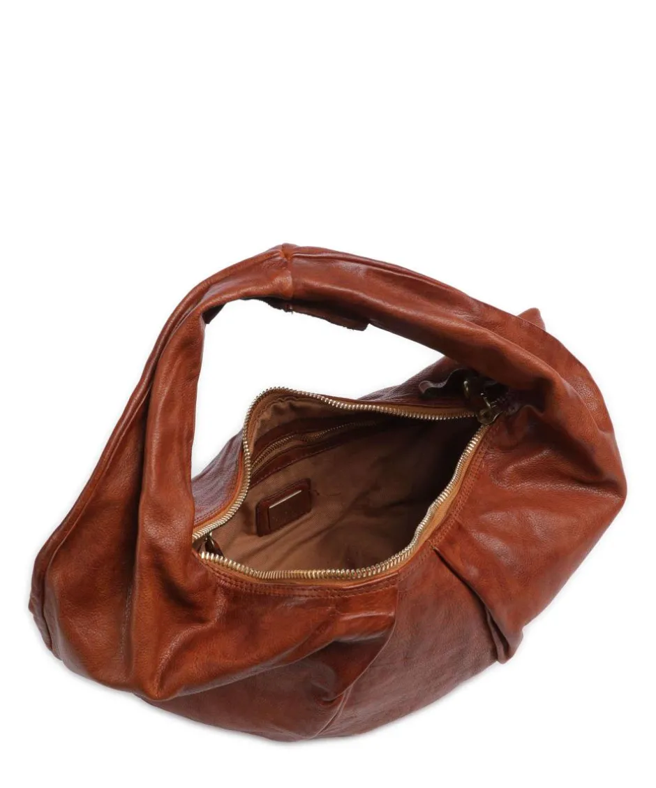 Campomaggi Shoulder Bags|Hobo Bags-Hobo bag grained cow leather