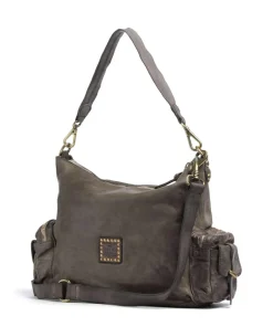 Campomaggi Shoulder Bags|Hobo Bags-Hobo bag grained cow leather