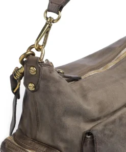 Campomaggi Shoulder Bags|Hobo Bags-Hobo bag grained cow leather