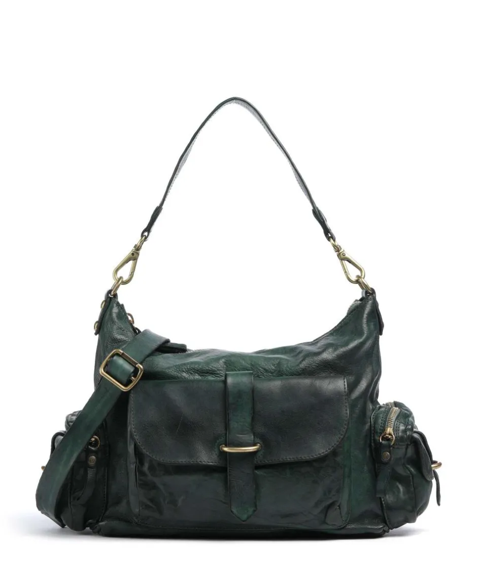 Campomaggi Shoulder Bags|Hobo Bags-Hobo bag grained cow leather