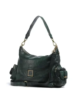 Campomaggi Shoulder Bags|Hobo Bags-Hobo bag grained cow leather