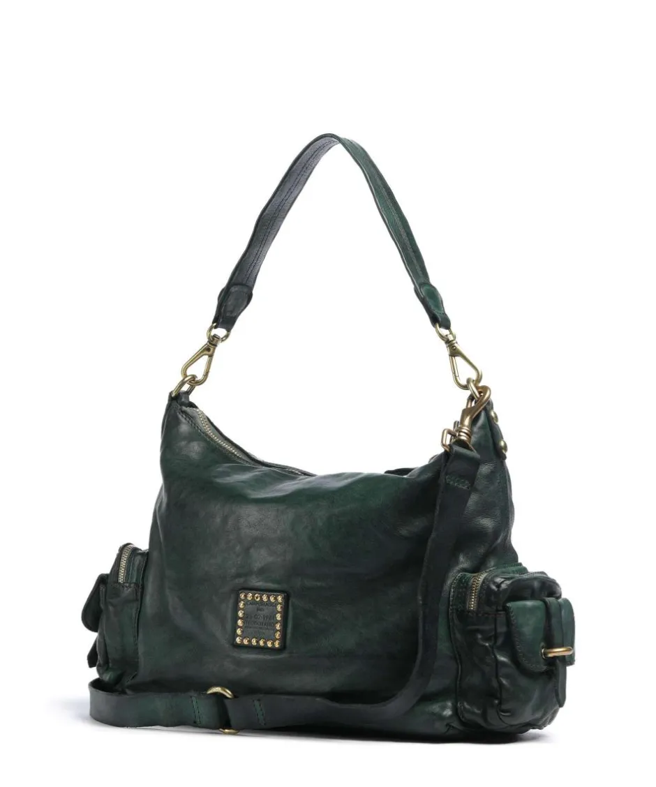 Campomaggi Shoulder Bags|Hobo Bags-Hobo bag grained cow leather