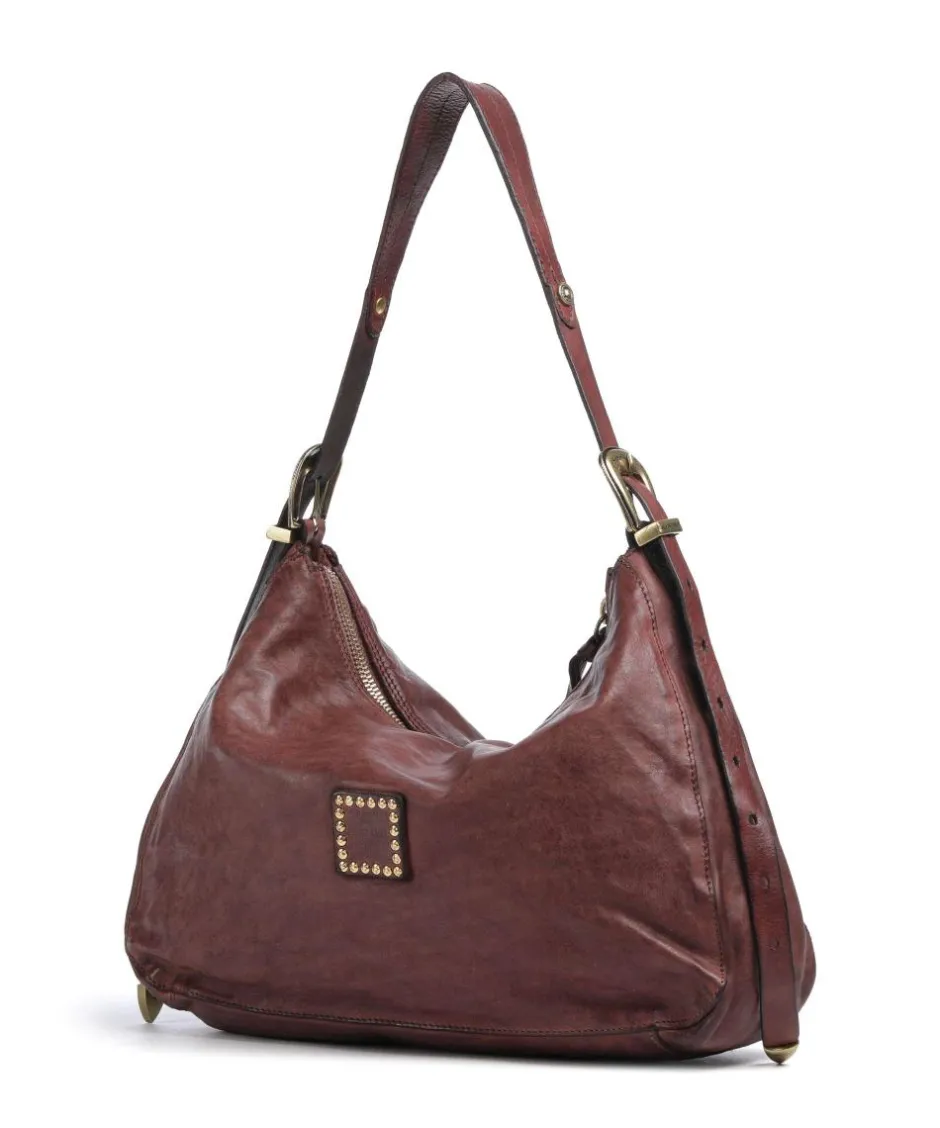 Campomaggi Shoulder Bags|Hobo Bags-Hobo bag grained cow leather