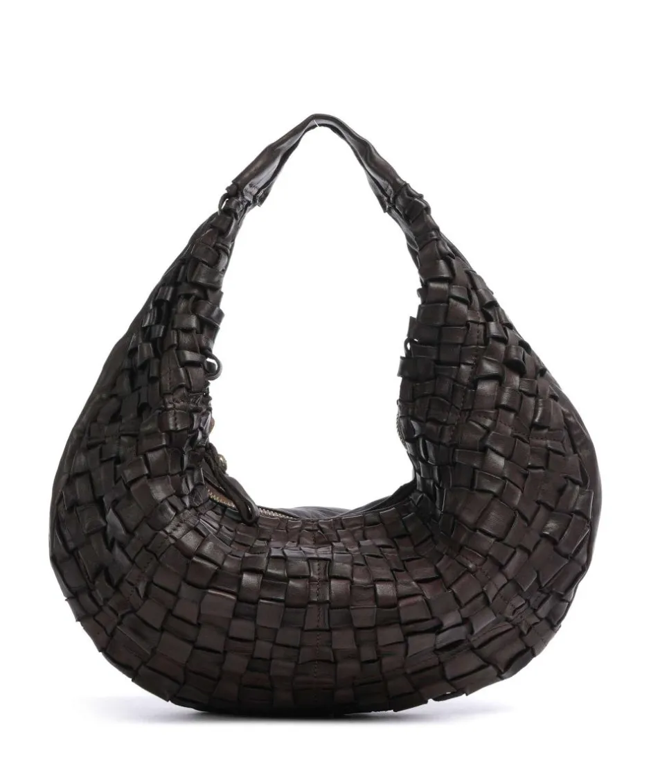 Campomaggi Shoulder Bags|Hobo Bags-Hobo bag grained cow leather