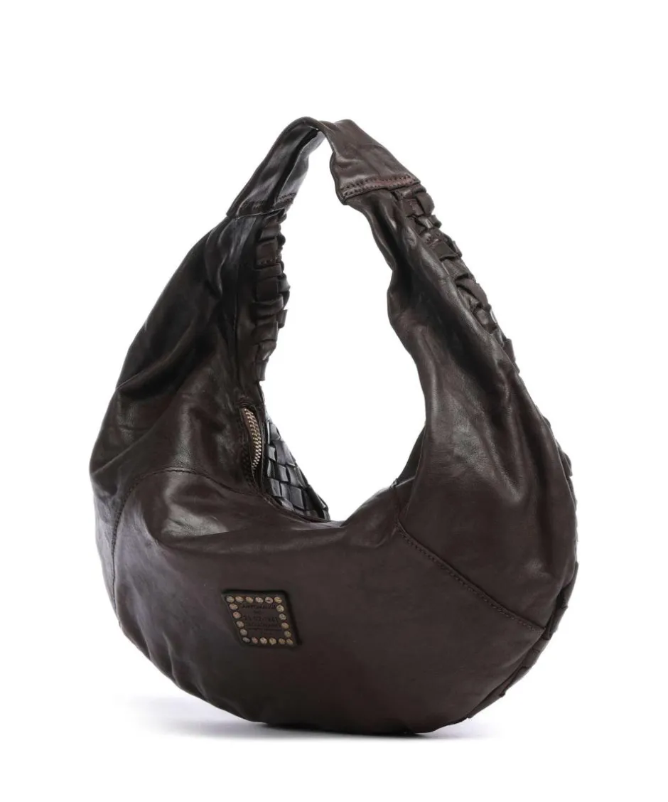 Campomaggi Shoulder Bags|Hobo Bags-Hobo bag grained cow leather