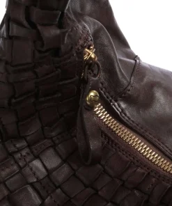 Campomaggi Shoulder Bags|Hobo Bags-Hobo bag grained cow leather