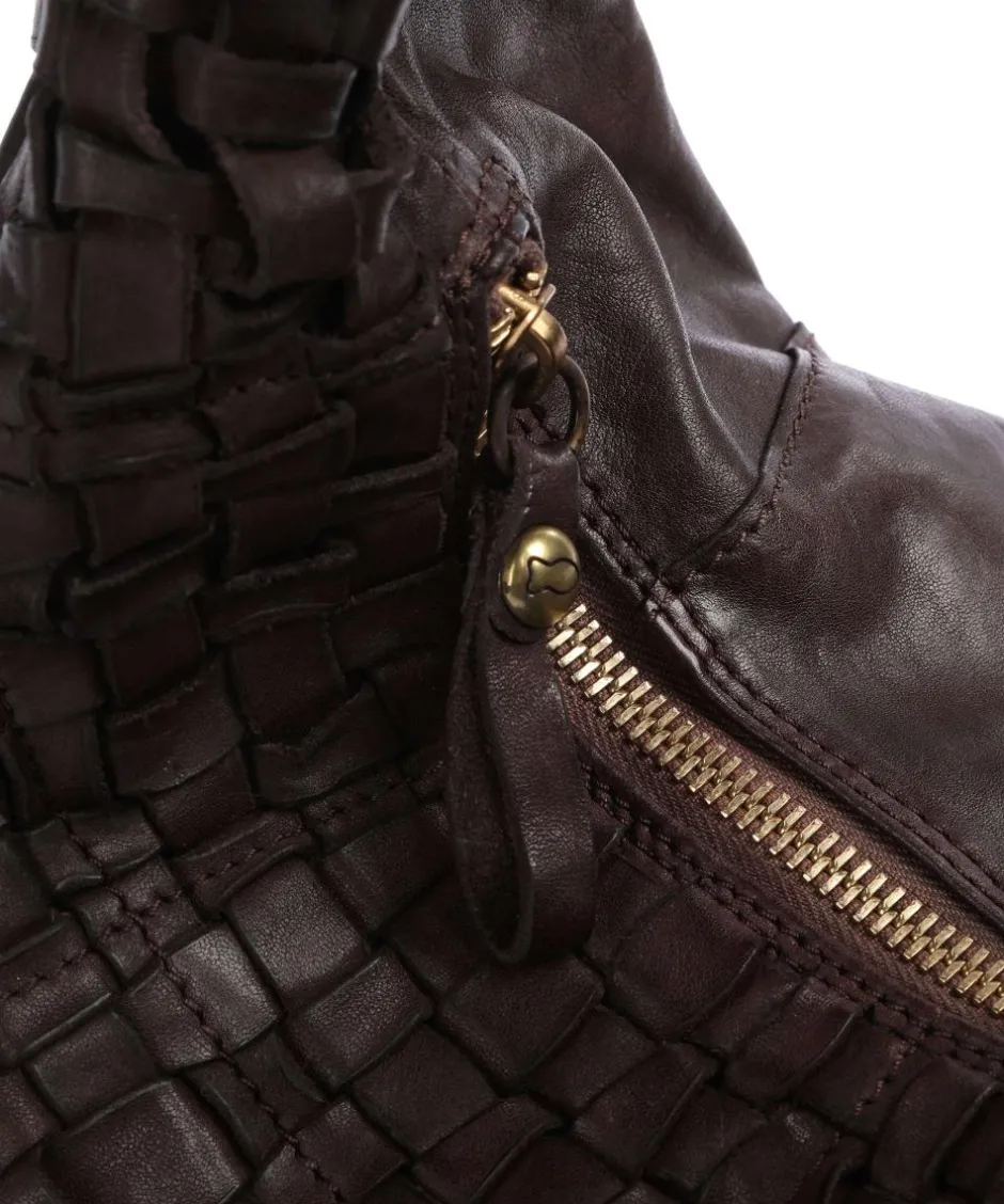 Campomaggi Shoulder Bags|Hobo Bags-Hobo bag grained cow leather
