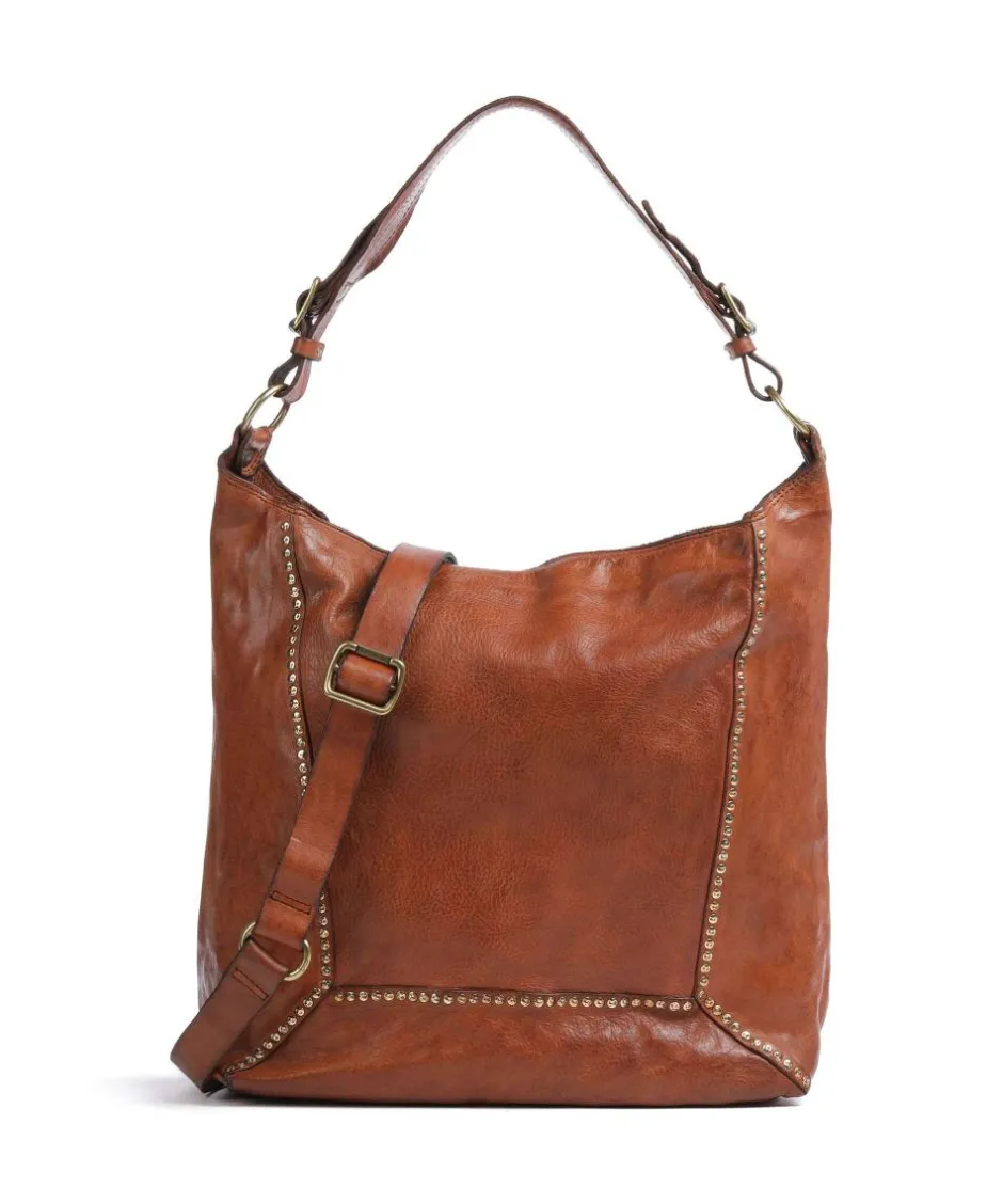 Campomaggi Shoulder Bags|Hobo Bags-Hobo bag grained cow leather