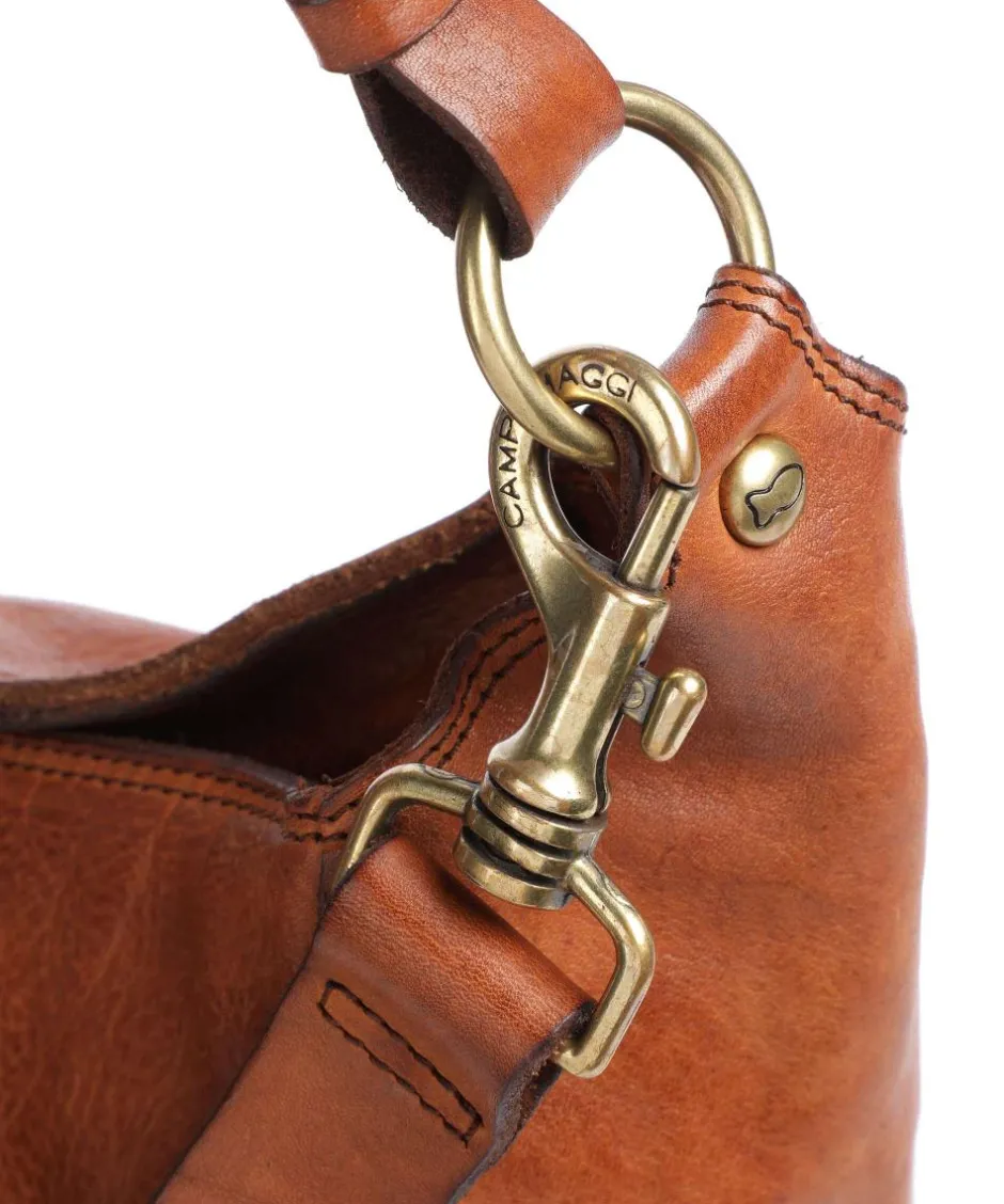 Campomaggi Shoulder Bags|Hobo Bags-Hobo bag grained cow leather